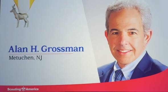 Alan Grossman ,Former Patriots Path (New Jersey) Jewish Committee on Scouting chair Has  Passed Away...